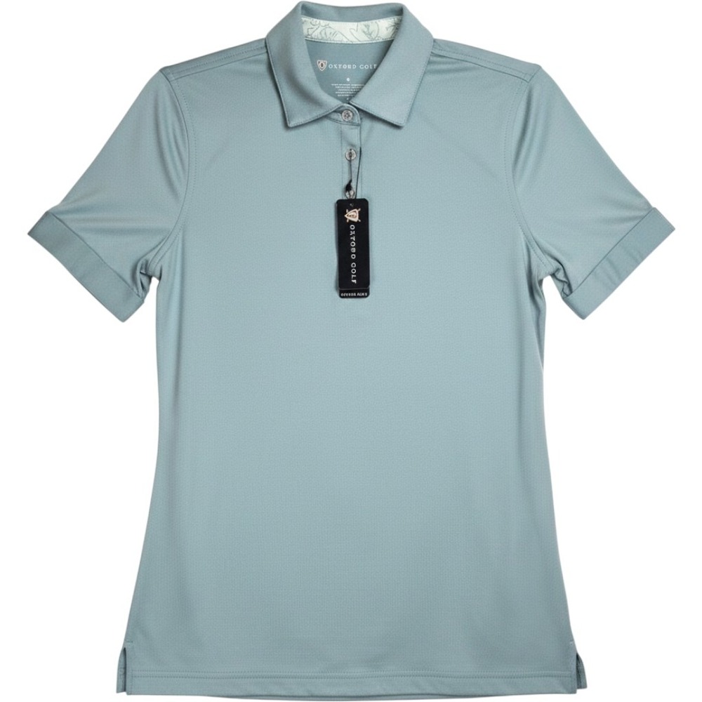 Oxford Golf Performance Polo Shirt Womens Small Blue Super Dry 121046